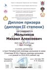 2018-2019 Мельников Михаил 8л (город-химия)